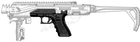 Обвіс тактичний FAB Defense K.P.O.S. Scout для Glock 17/19. Колір: OD Green - зображення 3