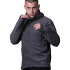 Кофта тактична флісова флісова куртка з капюшоном S.archon grey Розмір XL - зображення 4