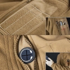 Кофта тактична флісова, фліс куртка з ворсом Double Fleece Free soldier S.archon coyote Розмір 3XL - зображення 7
