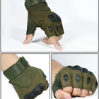 Тактические перчатки без пальцев, XL, хаки (77056950) - изображение 3