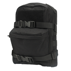 Тактичний рюкзак на плитоностку, утилітарний підсумок під гідратор 500D Чорний - зображення 1