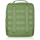 Тактичний рюкзак на плитоностку для зберігання, перенесення балістичного шолома,каски 1000D Олива - зображення 3