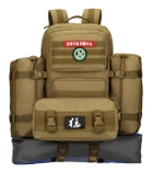 Рюкзак тактичний похідний 40л Protector Plus S458 Coyote - зображення 5