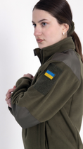 Флісова військова жіноча кофта KRPK ЗСУ олива L розмір - зображення 3