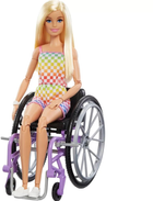 Лялька з аксесуарами Mаttel Barbie Fashionistas з інвалідним візком та пандусом і світлим волоссям 25 см (0194735094127) - зображення 3