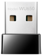 Dwuzakresowy adapter USB Cudy Wi-Fi 650 Mb/s WU650 (6971690790851) - obraz 1