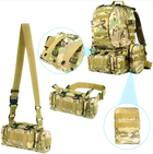 Рюкзак армійський, тактичний, об'єм 55 л. колір мультикам - зображення 7