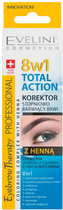 Korektor Eveline Cosmetics Eyebrow Therapy Professional 8 w 1 Total Action stopniowo barwiący brwi z henną 10 ml (5901761910568) - obraz 1