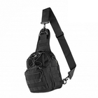 Сумка на пояс та плече M-Tac Urban Line City Patrol Carabiner Bag Black із відсіком для носіння пістолета - зображення 1