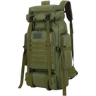 Рюкзак тактический 70L khaki/ армейский/ водонепроницаемый баул - изображение 1