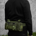 Тактическая сумка Tactical 5L khaki поясная/ плечевая/ армейская/ нагрудная - изображение 8