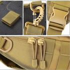 Тактическая сумка мужская армейская укрепленная coyote / слинг/ рюкзак (3703) - изображение 5