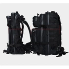 Рюкзак тактичний 50L black +сумки / штурмовий / армійський / MOLLE (3707) - зображення 9