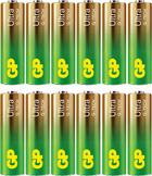 Bateria alkaliczna GP Ultra Alkaline AA Batteries 15AU/LR6 1.5V (12-Pack) (4891199220173) - obraz 1