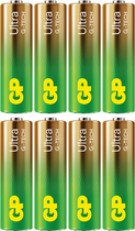 Батарейка лужна GP Ultra Alkaline AA Batteries 15AU/LR6 1.5V (8-Pack) (4891199220746) - зображення 1