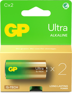 Bateria alkaliczna GP Ultra Alkaline C Batteries 14AU/LR14 1.5V (2-Pack) (4891199220210) - obraz 3