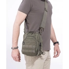 Тактическая плечевая сумка кобура Pentagon UCB 2.0 K17046 RAL7013 (Олива) - изображение 12
