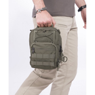 Тактическая плечевая сумка кобура Pentagon UCB 2.0 K17046 RAL7013 (Олива) - изображение 13