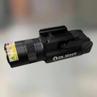 Ліхтар на зброю лазерний вказівник Picatinny/Glock Olight Baldr Pro R Чорний - зображення 1