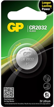 Батарейка GP Lithium Button Cell 3.0V CR2032-U1 (6479612) - зображення 1