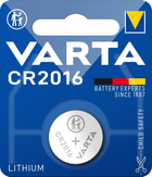 Батарейка Varta CR 2016 BLI 1 Lithium (BAT-VAR-0000010) - зображення 1