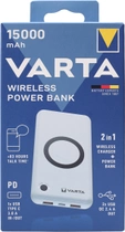 УМБ Varta Wireless Power Bank 15000 mAh White (ŁAD-VAR-0000005) - зображення 5