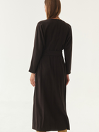 Sukienka kopertowa długa jesienna damska Tatuum Aspena T2220.199 44 Brązowa (5900142178610) - obraz 2