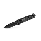 Нож Tb Outdoor "CAC S200", Nitrox, чёрный, рельефн. G10 рукоять, стропорез, стеклобой - изображение 5