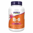 NOW Foods, витамин В6, 100 мг, 250 вегетарианских капсул