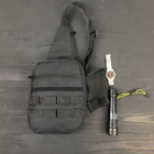 Сумка кобура наплічна | Чоловіча сумка-слінг плечова | Сумка для прихованого XY-463 носіння пістолета KordMart (TL271195ws38374) - зображення 6