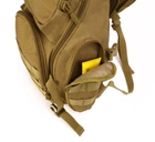 Рюкзак тактический однолямочный Protector Plus X212 coyote - изображение 10