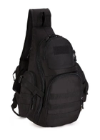 Рюкзак тактичний однолямочний Protector Plus X212 black - зображення 3
