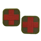 Шеврон для медика медичний червоний крест MAX-SV-0219 - зображення 3