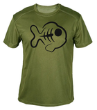 Футболка потовідвідна армійська ЗСУ з принтом "Кістлява риба" в оливі M - зображення 1