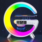 Нічник RGB G63 mini настільна смарт лампа/ бездротова зарядка 10W/ Bluetooth колонка