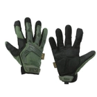 Тактические перчатки военные с закрытыми пальцами и накладками Механикс MECHANIX MPACT Оливковый XL