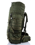 Тактичний каркасний похідний рюкзак Over Earth модель 625 80 літрів Olive - зображення 2