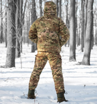 Зимний мужской костюм Zonda-20 Мультикам M Kali AI398 куртка с капюшоном утепленные штаны анатомический покрой манжеты на липучках липучки под шевроны - изображение 5