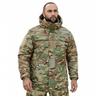 Зимняя мужская куртка Patrol System 3.0 Dewspo RS Мультикам L Kali AI419 съемный утепленный капюшон липучки на рукавах и груди для шевронов и патчей - изображение 1