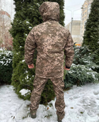 Зимний мужской теплый водонепроницаемый костюм Omni-Heat куртка с капюшоном утепленные штаны Пиксель M Kali AI414 велкро на рукавах и спереди - изображение 10
