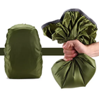 Чохол на рюкзак кавер 35 - 45 л Зелений Kali AI518 з водостійкого зносостійкого матеріалу поліестер захист від бруду опадів для туристичних походів - зображення 7
