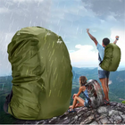 Чехол на рюкзак кавер 35 - 45 л Зеленый Kali AI518 из водостойкого зносостойкого материала полиэстр защита от грязи осадков для туристических походов - изображение 8