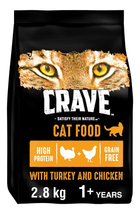 Sucha karma dla kotów Crave z Łososiem i Białą Rybą 2.8 kg (4008429148330) - obraz 1