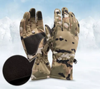 Зимние полнопалые перчатки Мультикам XL Kali с текстиля Антискользящие вставки на ладонях с накладками для пользования сенсорными экранами - изображение 4