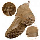 Ботинки Oplot демисезонные высокие мужские Койот 46 р из натурального износостойкого материала нубук Носок ботинка изготовлен из кожи с защитным покрытием Подошва изготовлена из термопластической резины повседневные для активного образа жизни - изображение 6