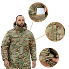 Зимняя мужская повседневная куртка Patrol System 3.0 Dewspo RS Мультикам 3XL Kali с капюшоном липучками на рукаве и груди для крепления шевронов - изображение 6