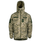 Зимний мужской костюм повседневный Cyclone NordStorm MM14 6619 куртка с капюшоном и утепленные штаны с высоким поясом на двух кнопках Пиксель 3XL Kali - изображение 5