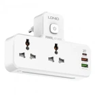 Сетевой удлинитель фильтр LDNIO SC2311 быстрая зарядка 20W 2U Type-C переходник фильтр-разветвитель Белый