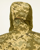 Костюм Горка камуфляжный олива пиксель, брюки с подтяжками, куртка с капюшоном, ветрозащитный 52 - изображение 4