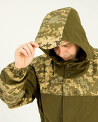 Костюм Горка камуфляжный олива пиксель, брюки с подтяжками, куртка с капюшоном, ветрозащитный 54 - изображение 5